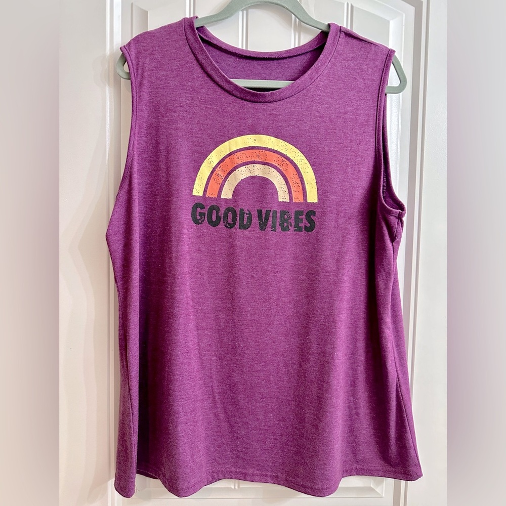 Good Vibes Muscle Tank Top - XL